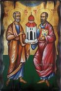 Рисувана икона на Св. Петър и Св. Павел