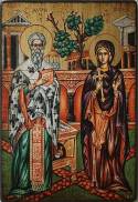 Икона на Св. Киприан и Св. Иустина